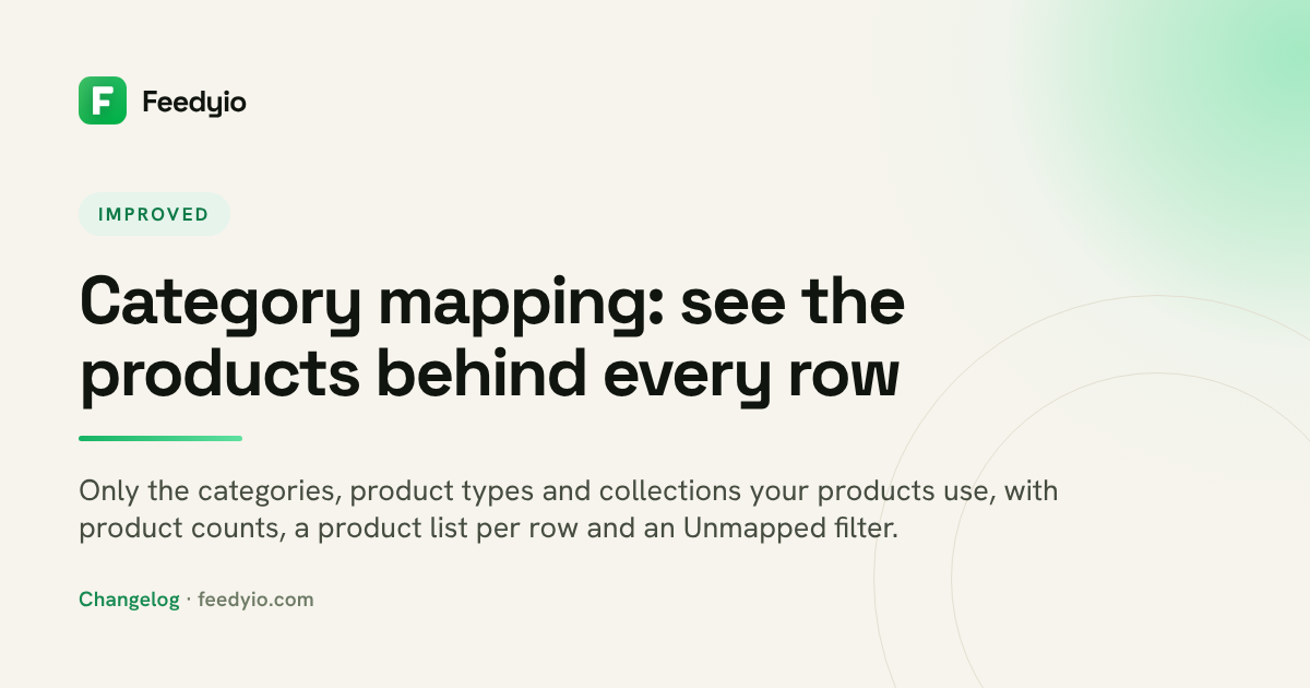 Category mapping: see the products behind every row